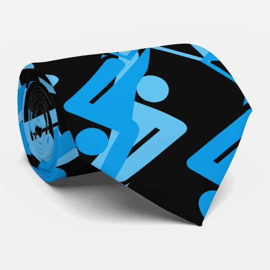 Cool Mirrored Geometric & Abstract Patroon Stropdas (Opgerold)