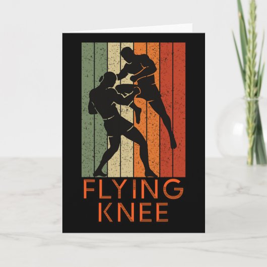 Cool Mma, Kickboksen En Muay Thai Vliegende Knie Kaart (Voorkant)