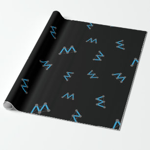 Cool Moac Cryptocurrency Coin Sign Patroon Cadeaupapier
