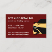 Cool Mobile Car-Visitekaartje met details Visitekaartje (Voorkant)