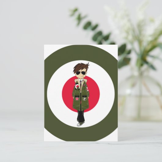 Cool Mod Briefkaart (Staand voorkant)