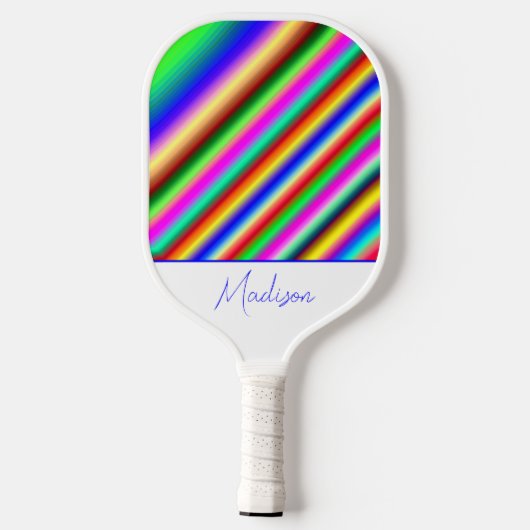 Cool mod strepen op maat pickleball paddle (Achterkant)