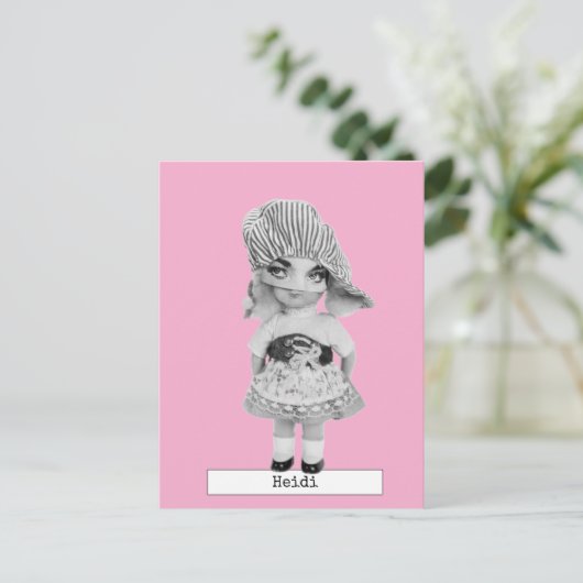 Cool Mode Doll Briefkaart (Staand voorkant)