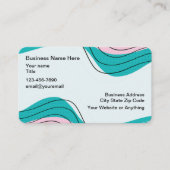 Cool Modern Abstract Creatief Visitekaartje (Voorkant)