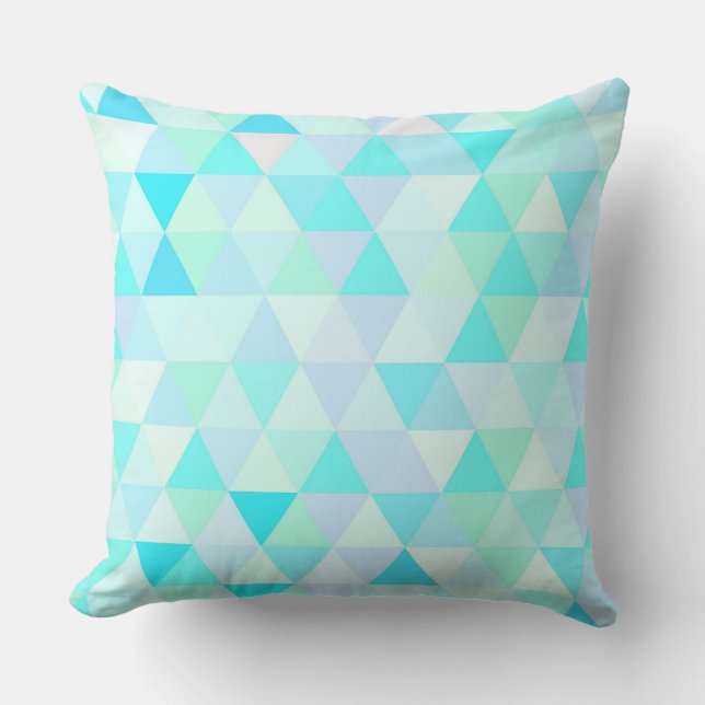 Cool Modern Abstract Geometrical Shaptern Patroon Kussen (Voorkant)