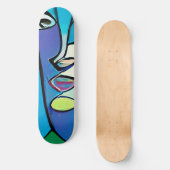 Cool Modern Abstract Kunstskateboard Deck Persoonlijk Skateboard (Voorkant)
