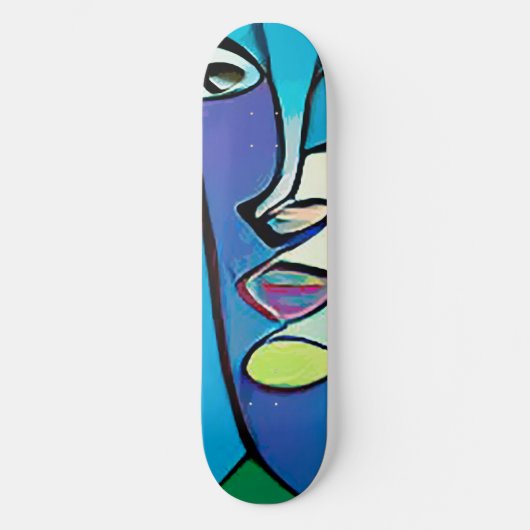 Cool Modern Abstract Kunstskateboard Deck Persoonlijk Skateboard (Voorkant)
