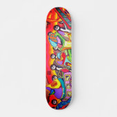 Cool Modern Abstracte Street Art Persoonlijk Skateboard (Voorkant)