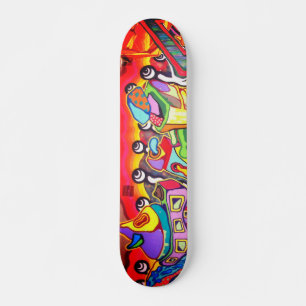 Cool Modern Abstracte Street Art Persoonlijk Skateboard