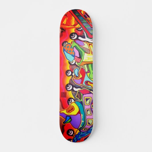 Cool Modern Abstracte Street Art Persoonlijk Skateboard (Voorkant)