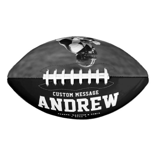 Cool Modern Afstuderen Birthday Gift Foto American Football (Voorkant)