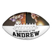 Cool Modern Afstuderen Gift 2 Photo Trendy Unieke American Football (Voorkant)
