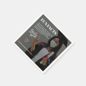 Cool modern afstuderen leuke feiten afstuderen fot servet (Hoek)