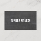 COOL MODERN ARROW eenvoudige tekst trendy krijtbor Visitekaartje (Achterkant)