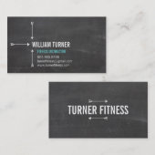 COOL MODERN ARROW eenvoudige tekst trendy krijtbor Visitekaartje (Voorkant / Achterkant)