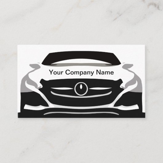 Cool Modern Automotive Business Card Template Visitekaartje (Voorkant)