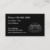 Cool Modern Automotive Business Visitekaartje (Achterkant)