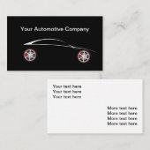 Cool Modern Automotive Thema Visitekaartje (Voorkant / Achterkant)