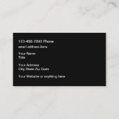 Cool Modern Automotive Theme Modern Visitekaartjes (Achterkant)