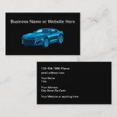 Cool Modern Automotive Theme Modern Visitekaartjes (Voorkant / Achterkant)