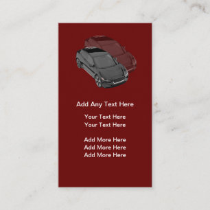 Cool Modern Automotive Theme Visitekaartjes