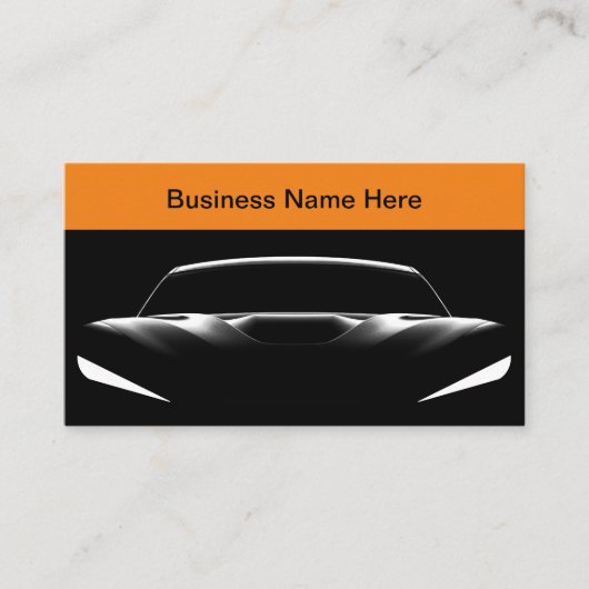 Cool Modern Automotive Visitekaartjes Auto (Voorkant)