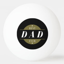 Cool Modern Best DAD ooit Photo Gold Black Pingpongbal