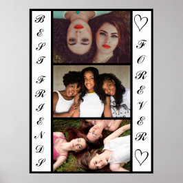 Cool Modern Best Friends Forever 3 Foto's Poster