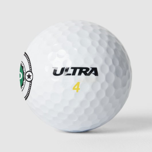 Cool Modern Best Pap Ever Fathers Day Golf Balls Golfballen (Logo)
