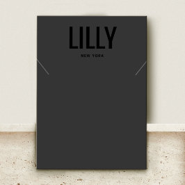 Cool Modern Black Ketting Bracelet-kaart Visitekaartje