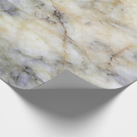 Cool Modern Blue Marble Stone Texture Cadeaupapier (Hoek)