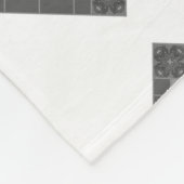 Cool Modern Boho Black en White Pattern Rhombus Fleece Deken (Hoek)