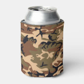 Cool Modern Camouflage-ontwerp Blikjeskoeler (Blikje Voorkant)
