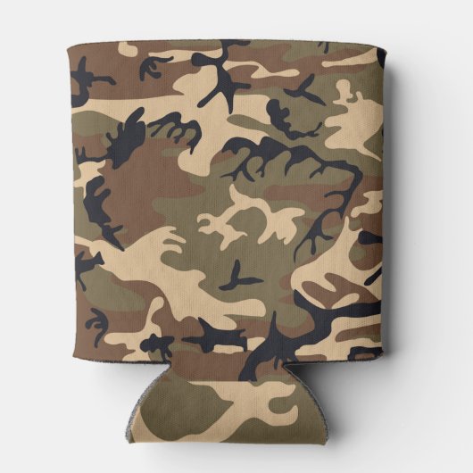 Cool Modern Camouflage-ontwerp Blikjeskoeler (Achterkant)