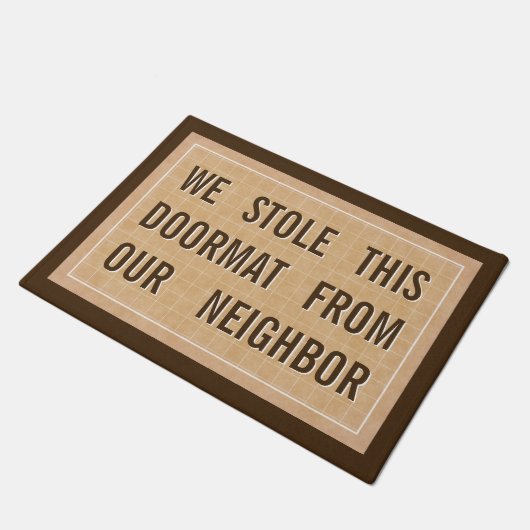 Cool Modern Chic Sassy Hilarily Funny Deurmat (Schuin)