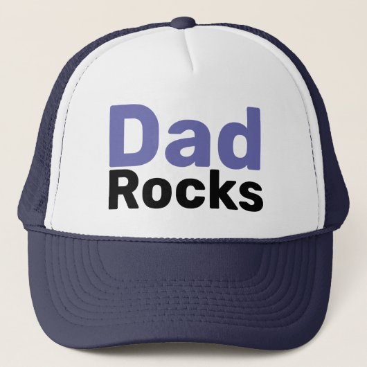 Cool Modern Dad Typography Trucker Hat Trucker Pet (Voorkant)