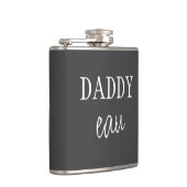 Cool Modern "Daddy eau" Cheeky Pun Dad Joke Black Heupfles (Rechts)