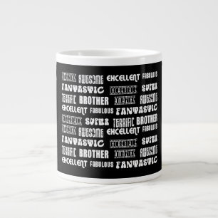 Cool modern design voor broeders : Positieve woord Grote Koffiekop