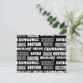 Cool Modern Design voor broers: positieve woorden Briefkaart (Staand voorkant)
