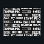 Cool Modern Design voor broers: positieve woorden Briefkaart<br><div class="desc">Fantastic Incredible Super Terrific Brother is een stijlvol, cool en Geweldige collectie van leuke geschenken en cadeau-ideeën, ontworpen voor u om uw # 1 Brother te geven met Kerstmis, verjaardagsfeestjes, jubilea, feesten en speciale gelegenheden. Elk klassiek stijlgeschenk voor Amazing Geweldige Excellent Fabulous Fantastic Incredible Super Terrific Brothers is aanpasbaar: voeg...</div>