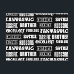 Cool Modern Design voor broers: positieve woorden Briefkaart<br><div class="desc">Fantastic Incredible Super Terrific Brother is een stijlvol, cool en Geweldige collectie van leuke geschenken en cadeau-ideeën, ontworpen voor u om uw # 1 Brother te geven met Kerstmis, verjaardagsfeestjes, jubilea, feesten en speciale gelegenheden. Elk klassiek stijlgeschenk voor Amazing Geweldige Excellent Fabulous Fantastic Incredible Super Terrific Brothers is aanpasbaar: voeg...</div>