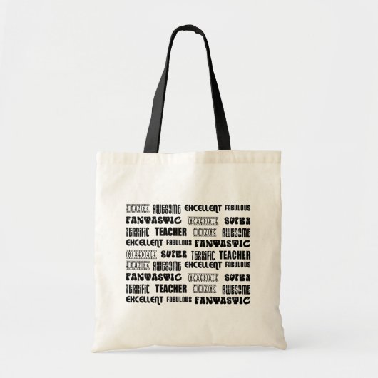 Cool modern design voor leraren : Positieve woorde Tote Bag (Voorkant)