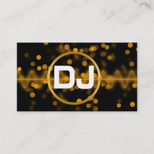 Cool Modern DJ Music Club Visitekaartje