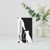 Cool Modern Dog Training Visitekaartjes Ontwerp (Staand voorkant)