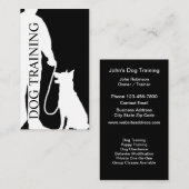 Cool Modern Dog Training Visitekaartjes Ontwerp (Voorkant / Achterkant)