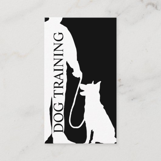 Cool Modern Dog Training Visitekaartjes Ontwerp (Voorkant)