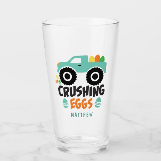 Cool Modern Easter Truck Name Crushing Cool Glas (Voorkant)