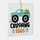 Cool Modern Easter Truck Name Crushing Cool Keramisch Ornament (Rechts)
