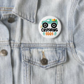 Cool Modern Easter Truck Name Crushing Cool Ronde Button 5,7 Cm (In situ)