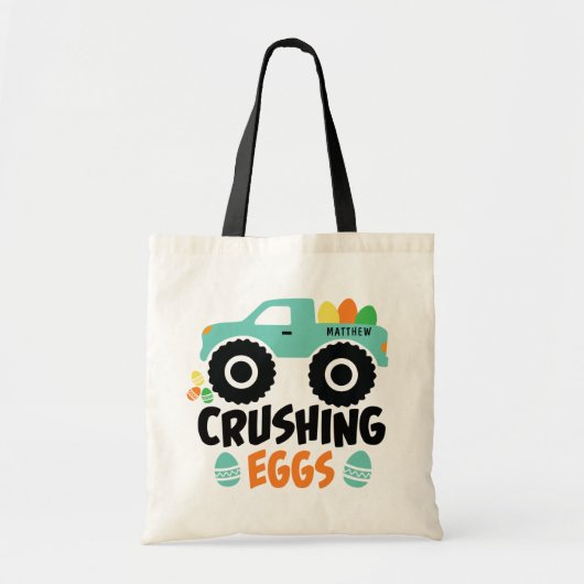 Cool Modern Easter Truck Name Crushing Cool Tote Bag (Voorkant)